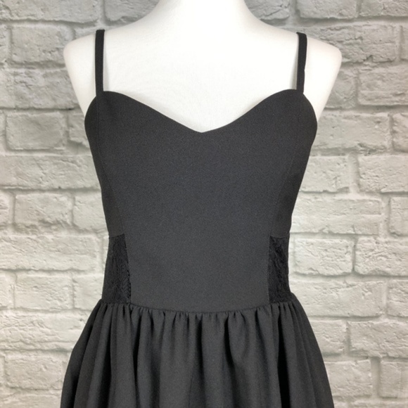 Lovers + Friends Black Open Back Flare Dress - Picture 2 of 7